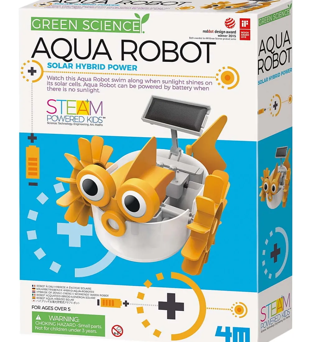 4M Kreasæt|Robot - Green Science - Aqua Robot
