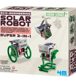 4M Kreasæt|Robot - Green Science - 3-in-1 Mini Solar Robot