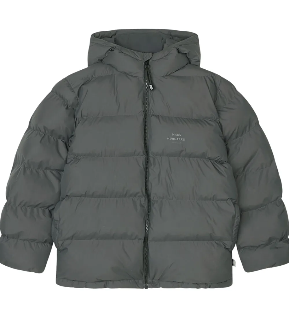 Børn Mads Nørgaard Overgangsjakker|Dunjakker Og Dynejakker>Dynejakke - Light Ripstop Junino - Asphalt