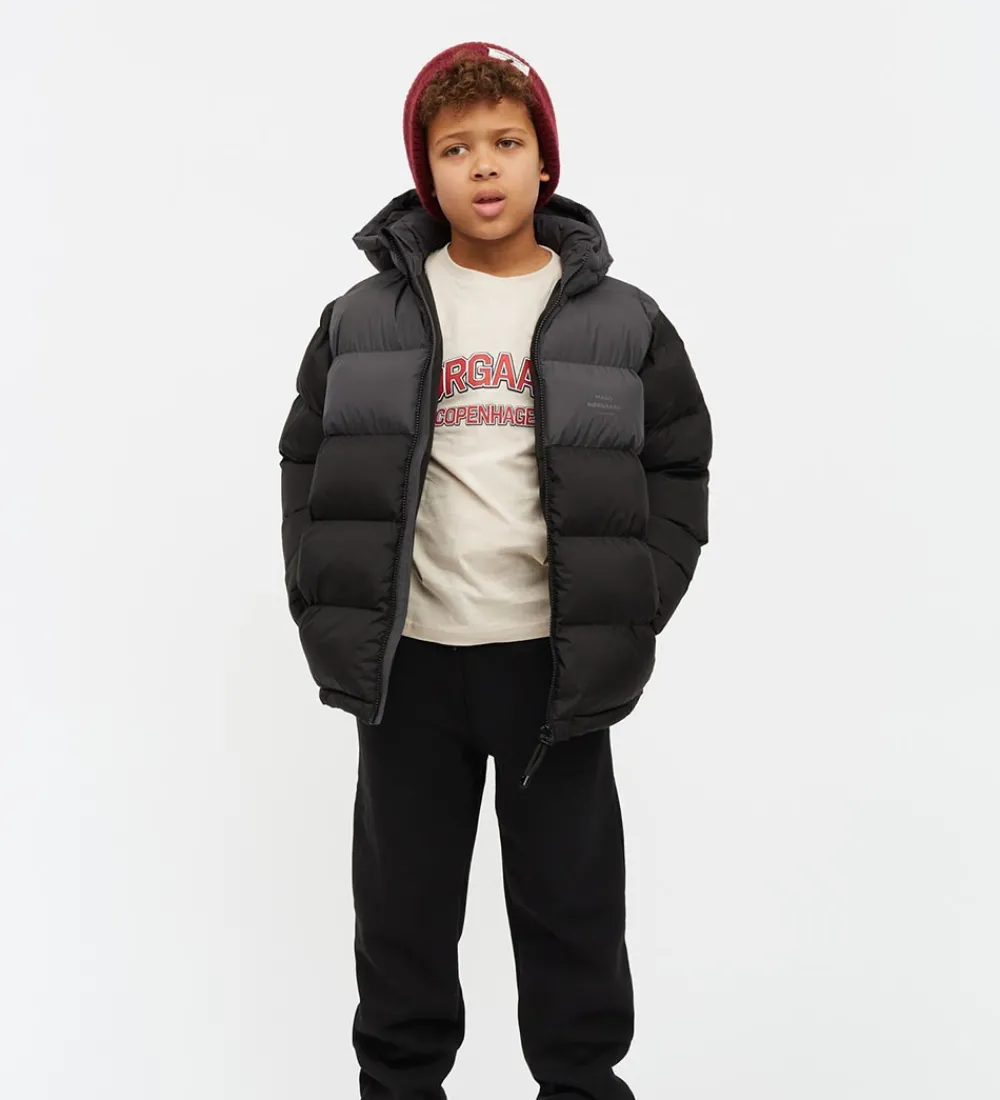 Børn Mads Nørgaard Overgangsjakker|Dunjakker Og Dynejakker>Dynejakke - Light Ripstop Junino - Asphalt