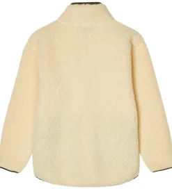 Børn Mads Nørgaard Fleece|Fleecejakke - Teddy - Jeffo - Vanilla Custard m. G