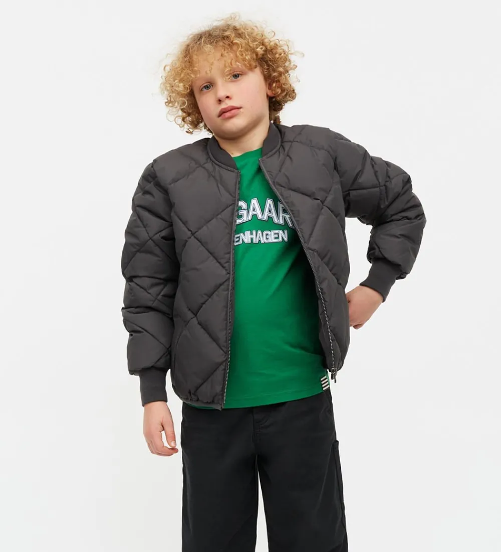 Børn Mads Nørgaard Termotøj>Termojakke - Quiltet - Light Ripstop Harris - Asph