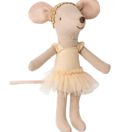 Maileg Dukker Og Tilbehør|Balletdanser Mus m. Stativ - Julie - Storesøster - Beige