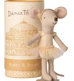 Maileg Dukker Og Tilbehør|Balletdanser Mus m. Stativ - Julie - Storesøster - Beige