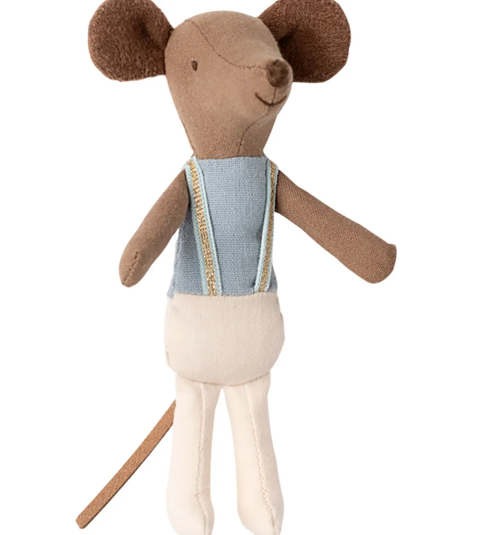 Maileg Dukker Og Tilbehør|Balletdanser Mus m. Stativ - Romeo - Storebror - Beige