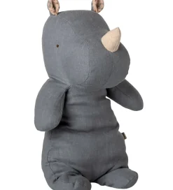 Maileg Bamser|Bamse - Safari Friends - Næsehorn - Medium - Støvet Blå