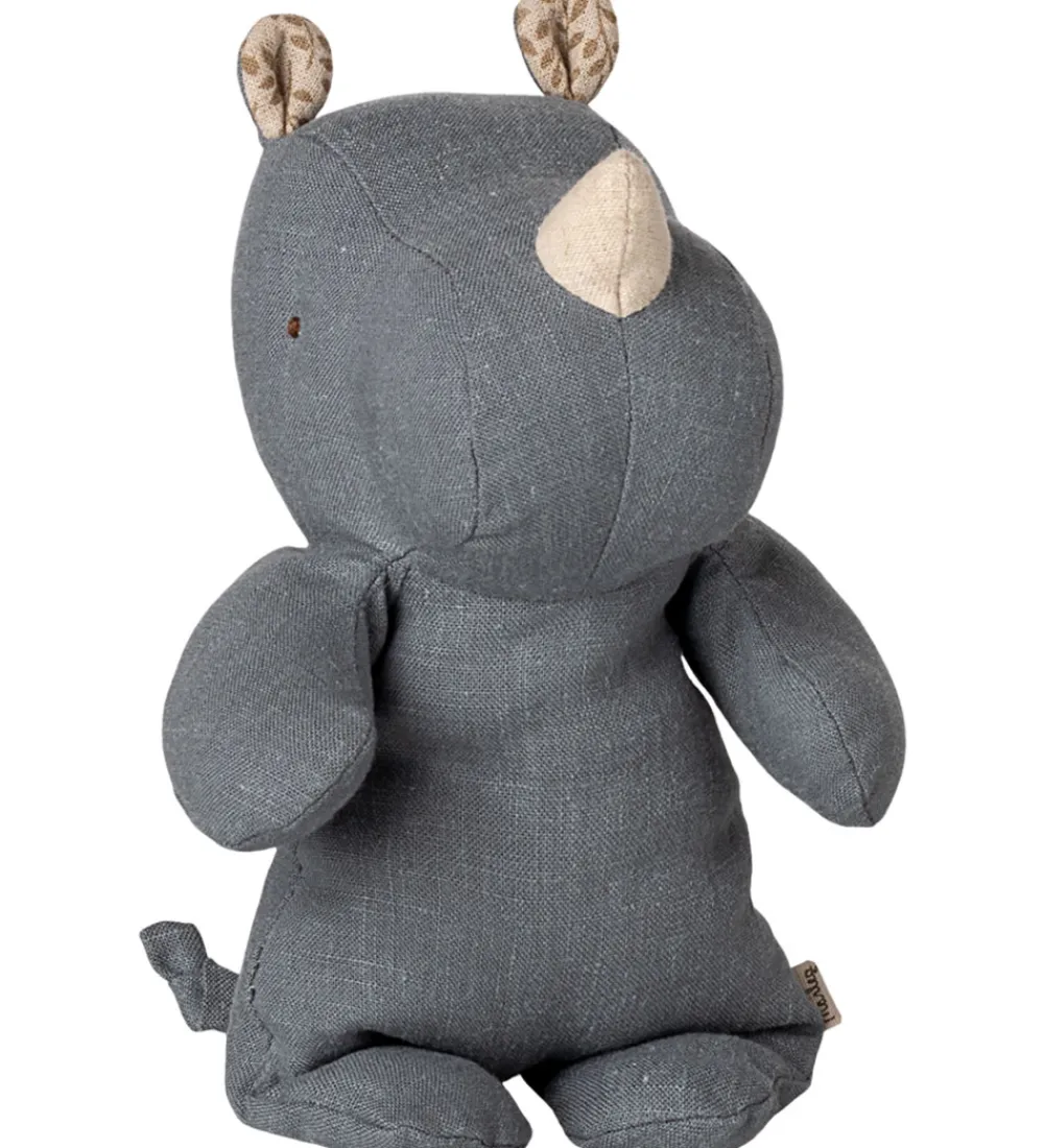 Maileg Bamser>Bamse - Safari Friends - Næsehorn - Lille - Støvet blå