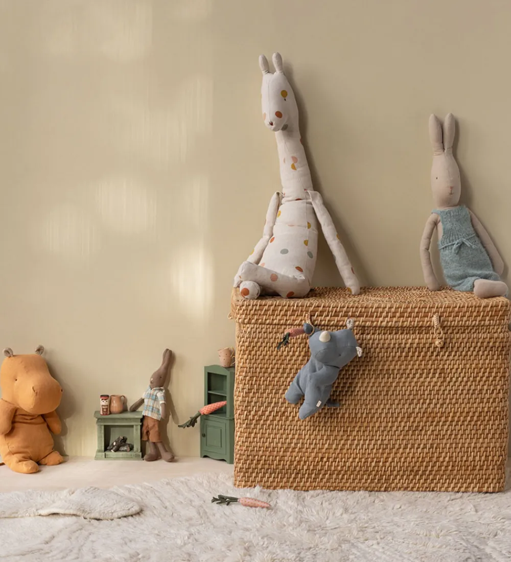 Maileg Bamser>Bamse - Safari Friends - Næsehorn - Lille - Støvet blå