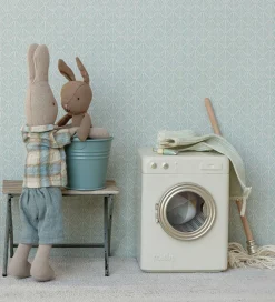 Maileg Dukker Og Tilbehør>Hare - Micro - Strikket Dragt - Brun/Blå