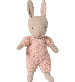 Maileg Dukker Og Tilbehør>Hare - Micro - Strikket Dragt - Sand/Rosa