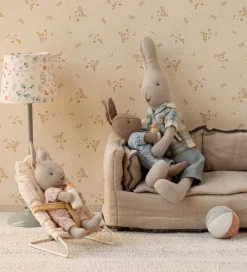 Maileg Dukker Og Tilbehør>Hare - Micro - Strikket Dragt - Sand/Rosa