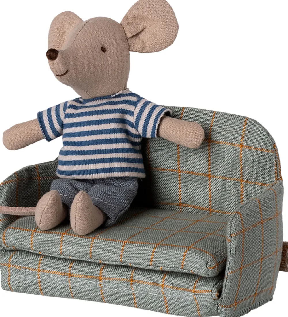 Maileg Dukker Og Tilbehør>Miniature Sofaseng - Mus - Tern