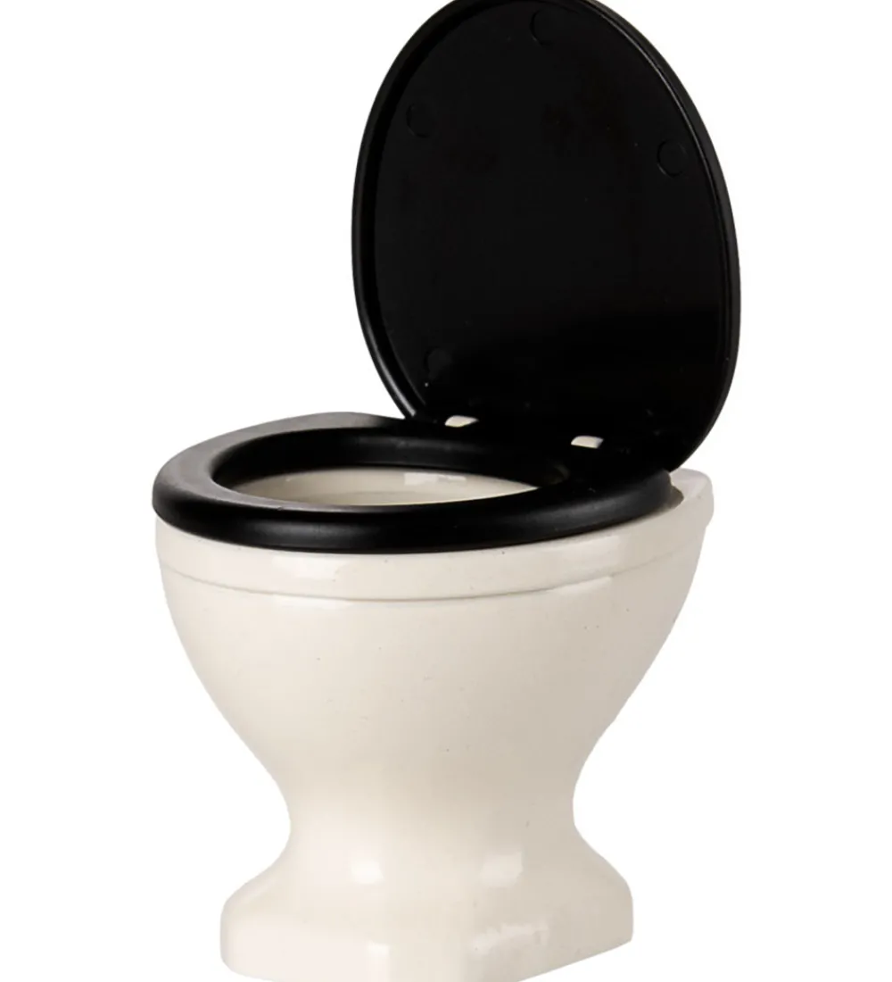 Maileg Dukker Og Tilbehør>Miniature Toilet - Mus - Råhvid