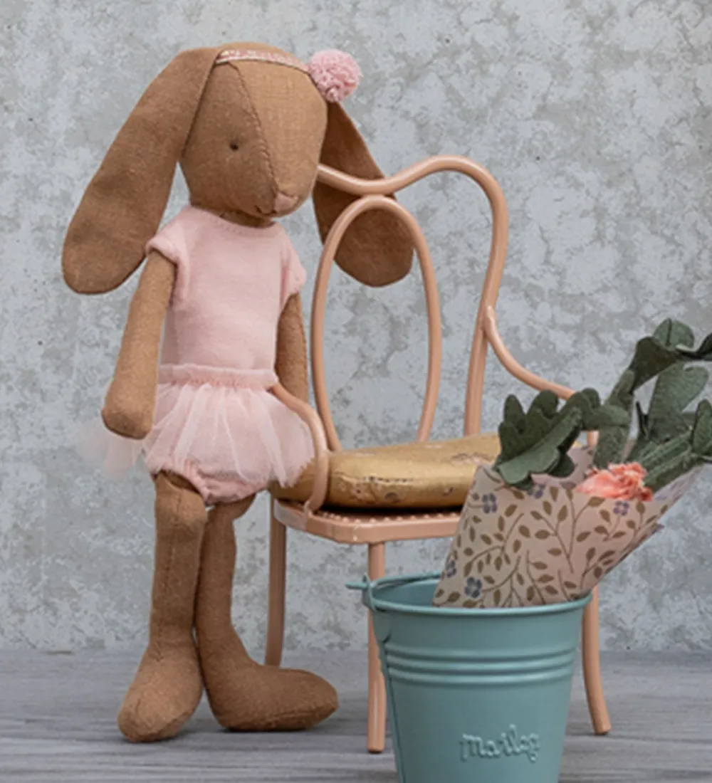 Maileg Dukker Og Tilbehør|Miniature Vintage Stol - Mini - Rosa