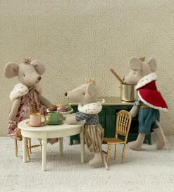 Maileg Dukker Og Tilbehør>Miniature Vintage Spisebord - Mus - Råhvid