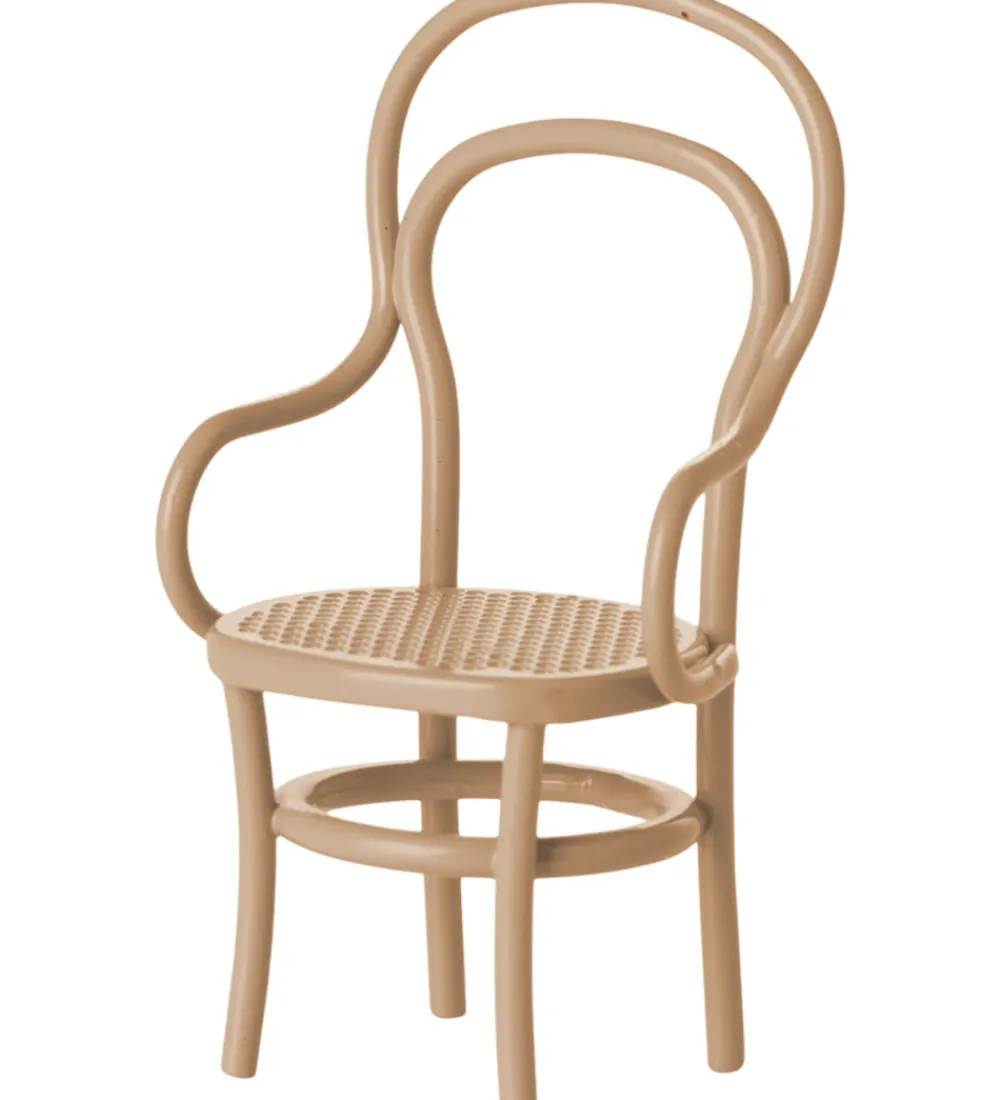 Maileg Dukker Og Tilbehør>Miniature Vintagestol - Mus - Dark Powder