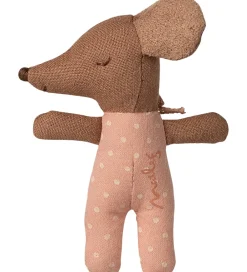 Maileg Dukker Og Tilbehør|Mus - Baby Mus i Tændstikæske - Rosa