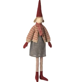 Maileg Dekoration|Julepynt>Nisse - Str. 4 - Pige m. Nederdel Og Cardigan