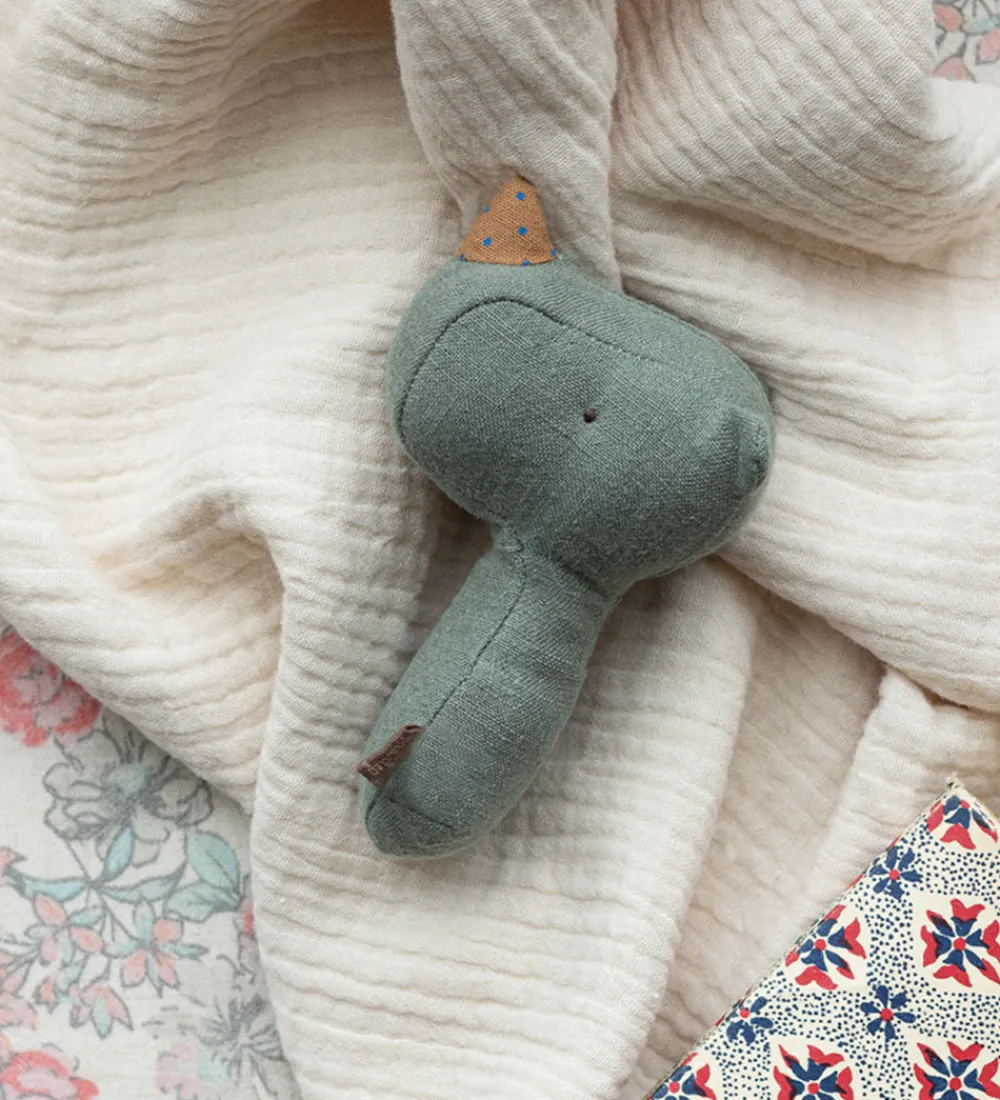 Maileg Gribelegetøj|Rangle - Lullaby Friends - Næsehorn - Dusty Blue