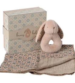 Maileg Gribelegetøj>Ranglesæt - Kaninrangle/Stofble - Powder