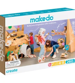 MakeDo Kreativ Leg|Kreasæt|Værktøj til Pap - Create - 260 Dele