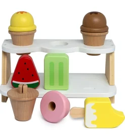 MaMaMeMo Legemad|Trælegetøj|Isbar m. 6 Is - Træ