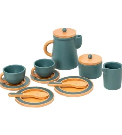 MaMaMeMo Legemad|Legekøkken Og Legemøbel|Kaffestel - Træ - Emerald Green