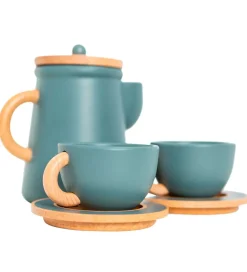 MaMaMeMo Legemad|Legekøkken Og Legemøbel|Kaffestel - Træ - Emerald Green