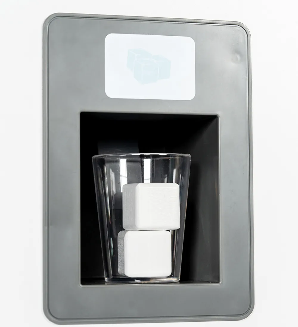 MaMaMeMo Legekøkken Og Legemøbel|Køle-/Fryseskab m. Ismaskine - Hvid