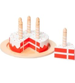 MaMaMeMo Legemad>Legemad - Fødselsdagskage m. Danskflag - Træ