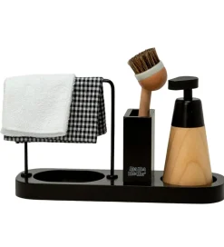 MaMaMeMo Legemad|Legekøkken Og Legemøbel>Opvaskesæt - 5 Dele - Træ