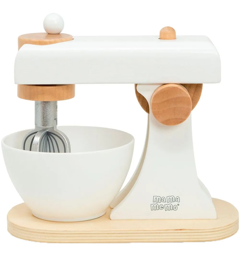 MaMaMeMo Legekøkken Og Legemøbel|Røremakine m. Redskaber - Hvid
