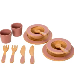 MaMaMeMo Legemad|Legekøkken Og Legemøbel>Spisestel - Træ - Cherry Blossom