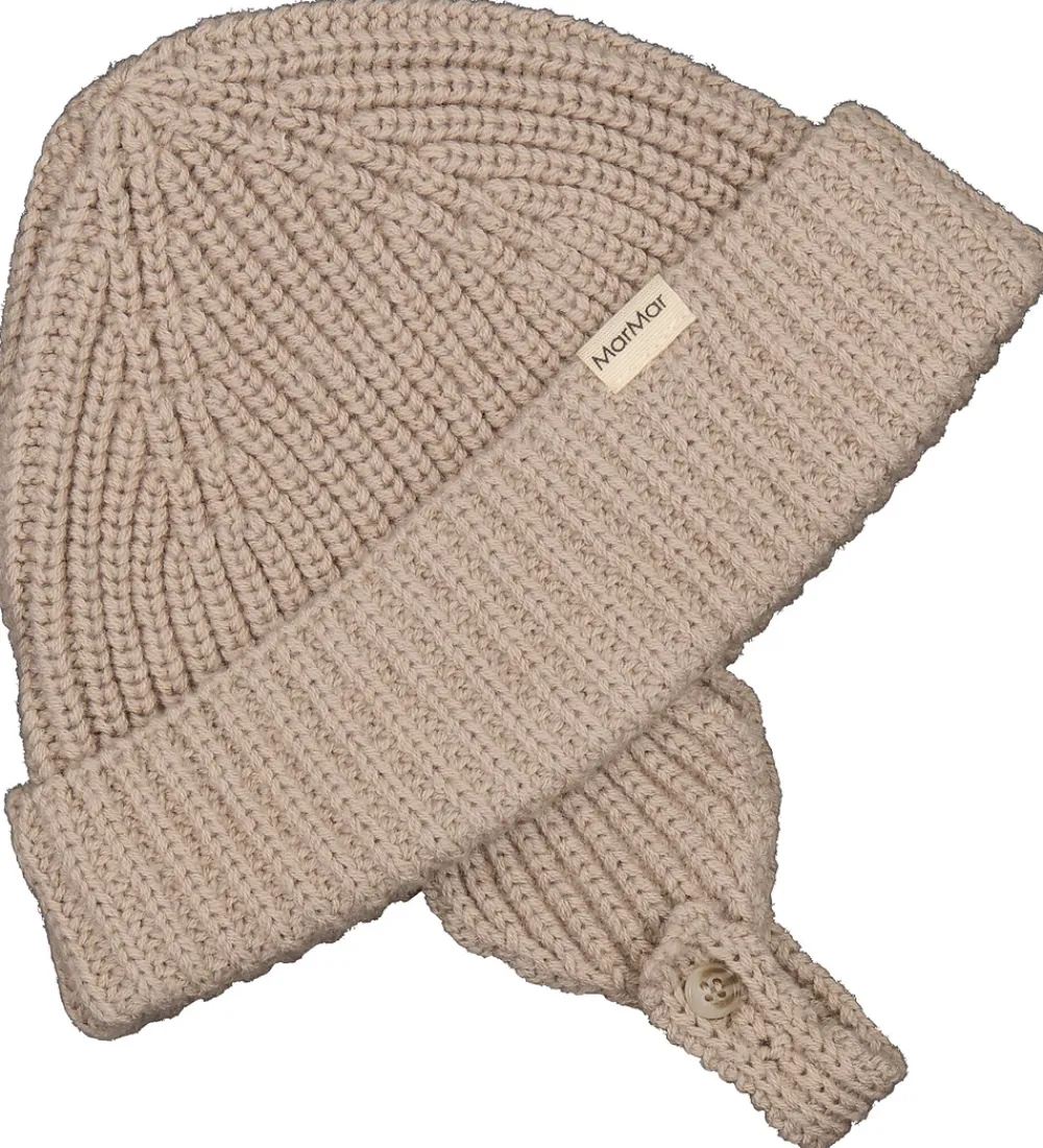 Børn MarMar Babyhjelme|Babyhue - Bomuld/Uld - Ala - Oyster Grey