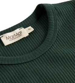 Børn MarMar Juletøj>Bluse - Rib/Modal - Dark Leaf