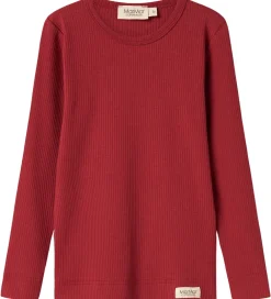 Børn MarMar Juletøj|Bluse - Rib/Modal - Hibiscus Red