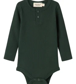 Børn MarMar Juletøj|Bodyer|Body l/æ - Rib/Modal - Dark Leaf