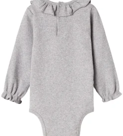 Børn MarMar Bodyer>Body l/æ - Rib/Modal - Brandine - Light Grey Melange