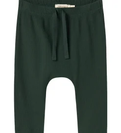Børn MarMar Juletøj|Bukser Og Jeans|Bukser - Rib/Modal - Pico - Dark Leaf