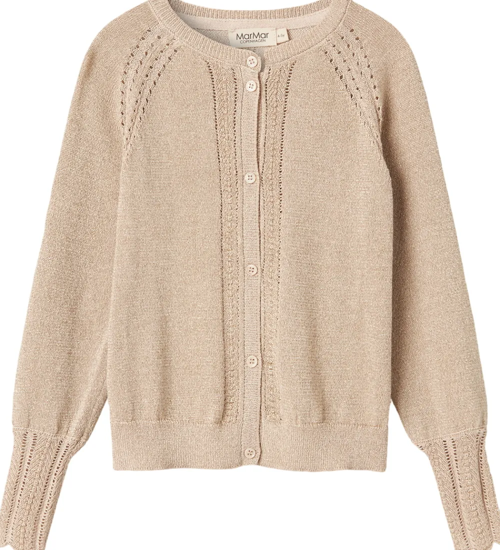 Børn MarMar Cardigans>Cardigan - Strik - Tillie - Gold Glitter