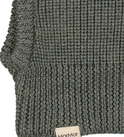 Børn MarMar Elefanthuer>Elefanthue - Uld - 2-lags - Strik - Olive Leaf Melange