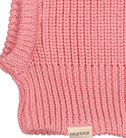 Børn MarMar Elefanthuer>Elefanthue - Uld/Bomuld - 2-lags - Strik - Raspberry