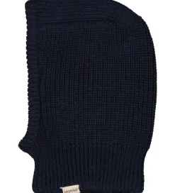 Børn MarMar Elefanthuer>Elefanthue - Uld/Bomuld - 2-lags - Strik - Amaro - Ink