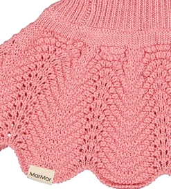 Børn MarMar Elefanthuer>Elefanthue - Uld/Bomuld - 2-lags - Strik - Raspberry