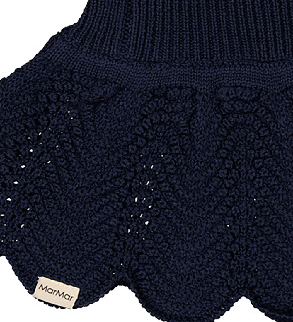 Børn MarMar Elefanthuer>Elefanthue - Uld/Bomuld - 2-lags - Strik - Adalyn - Ink