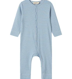 Børn MarMar Heldragter>Heldragt - Rib - Modal - Ruka - Blue Stripe