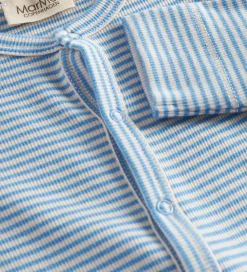 Børn MarMar Heldragter>Heldragt - Rib - Modal - Ruka - Blue Stripe