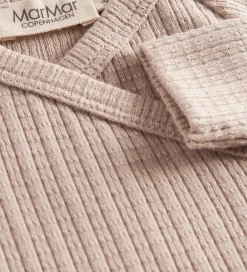 Børn MarMar Heldragter|Heldragt m. Fødder - Pointelle - Rubello - Soft Beige