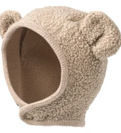 Børn MarMar Babyhjelme|Hue - Fleece - Aki - Oyster Grey