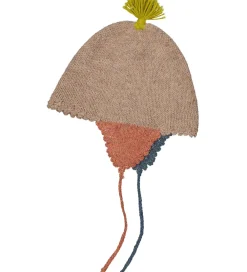 Børn MarMar Babyhjelme|Hue - Uld - Ayasa - Brun/Multifarvet
